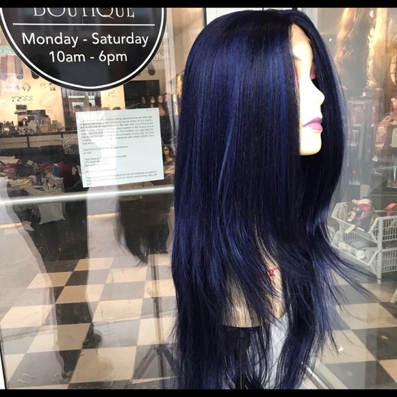 Blue wig Swisslace Lacefront Blue Wig 2025 - Picture 6 of 8